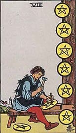 Eight of Pentacles image