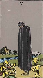 Five of Cups image