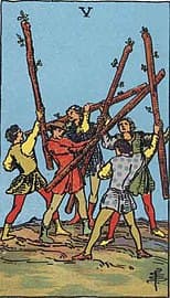 Five of Wands image