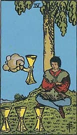 Four of Cups image