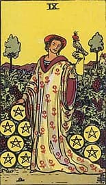 Nine of Pentacles image
